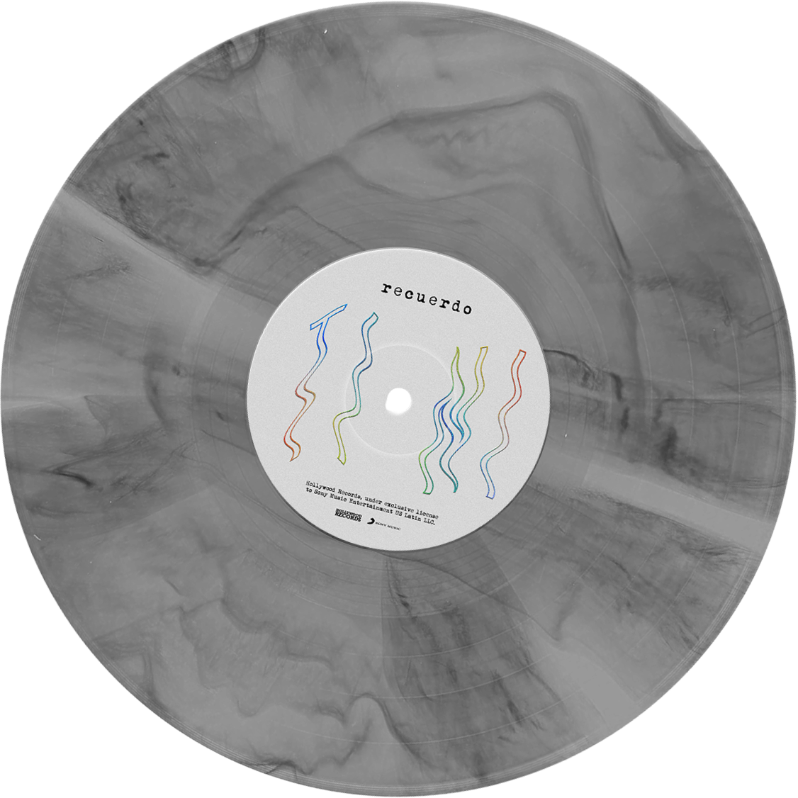 Grey marble vinyl spinning